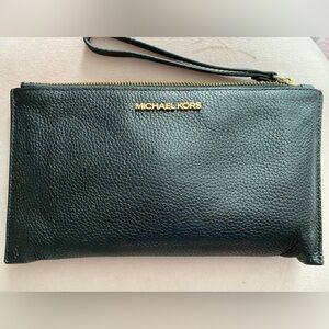 Michael Kors black wristlet